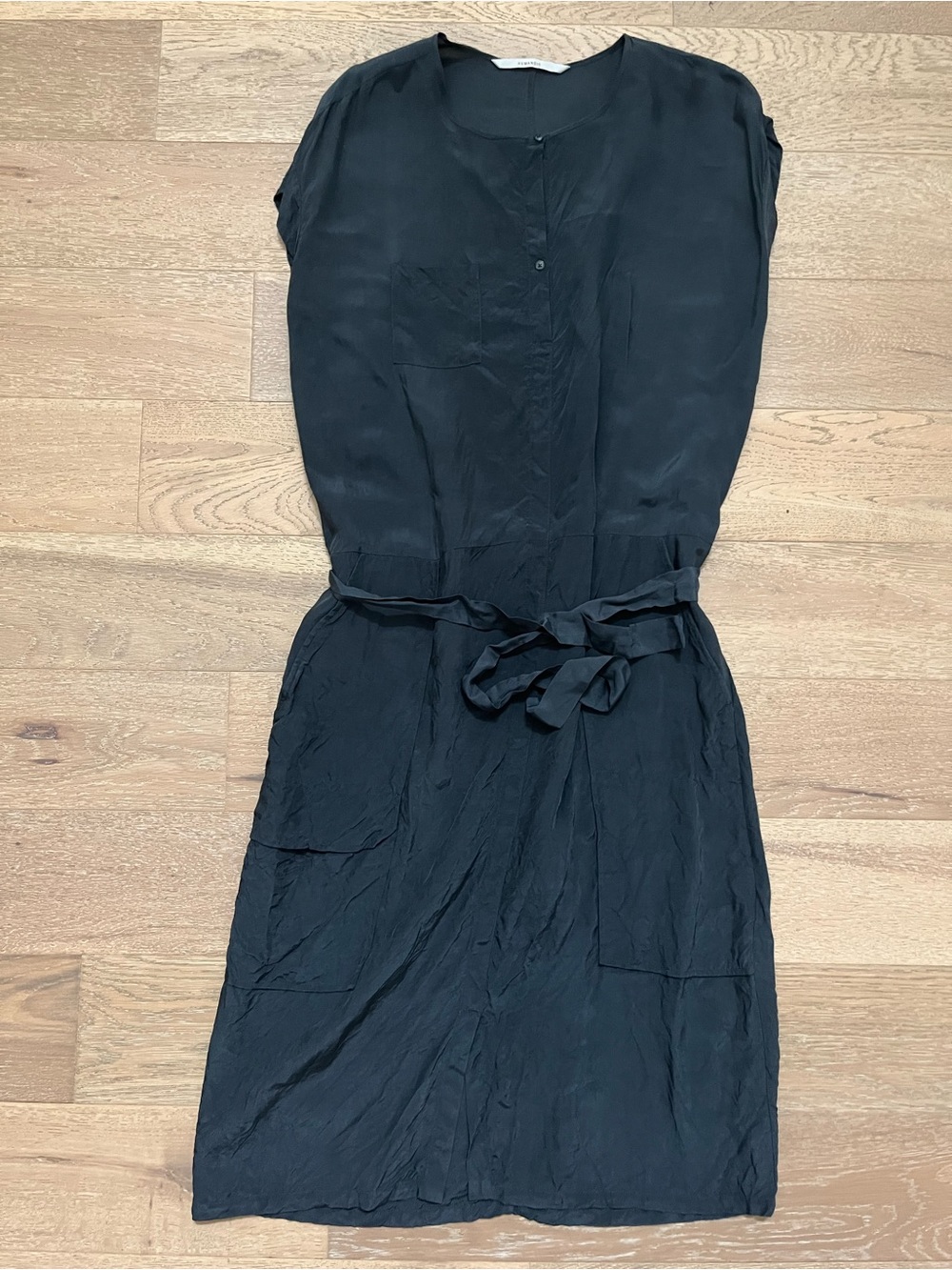 Humanoid Navy Women's Wrap Tie Dress